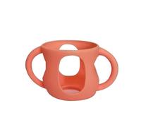 Glass Kids Bottle Silicone Sleeve | Robust Material Easy To Mount Feeding Bottles Holder With Handles | Easy Cleaning Anti-Drop And Shockproof Bottles Holder,