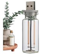 Glass Lamp - Vintage LED Touch Control Warm Lighting 1Pcs 2.75" | No Glare Dimmable Ambient Desk Lamp, Glowing Bedside Table Light, Room Accent | For Bedside Bedroom Office Nursery