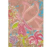 Glass Look Butterfly And Flowers, 200 Unlined, Floral-Detailed, 8x11 Page, Hardcover Journal, Art Pad, Sketchbook, Drawing Book: Made With Hand-Drawn ... Linder @ MaryEMade And Tammy Thomas @ TammyT