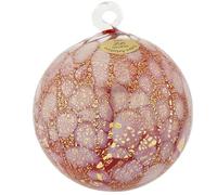 Glass Of Venice Adorno navideño de cristal de Murano, color rojo y dorado