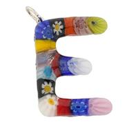 Glass Of Venice Colgante Inicial del Alfabeto de Cristal de Murano - Letra E