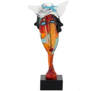 Glass Of Venice Modigliani - Cabeza de mujer con sombrero de cristal de Murano, tamaño pequeño