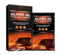 Glass Oil Film Cleaner, 5-Piece Long-Lasting Cleaning Kit, Car Glass Remover Wipes for Truck SUV RV Sedan, Automotive Windshield and Mirror Cleaner for Clear Vision and Improved Visibility