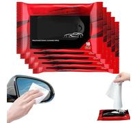 Glass Oil Film Cleaning Wipe,Multifunctional Wet Wipes for Quick Cleaning Windshield,Car Window Cleaner Wipes For Cleaner Upholstery Leather Car Window (10pcs)