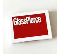 Glass Pierce X Close-up Street Magic Tricks Ilusiones Trucos Mentalismo Símbolo en el vidrio penetra y aparece a mano