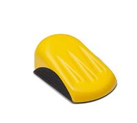 Glass Polish Bloque para abrasión con Velcro 75 x 125 mm, de Lijado Manual con Gancho y se Ajusta Interfaz