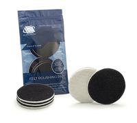 GLASS POLISH PRO Almohadillas de Pulido de Fieltro 75 mm - Paquete de 5