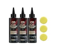 Glass Polishing Liquid D1, 2025 New Car Windshield Oil Film Remover, Auto Glass Scratch & Swirl Cleaner (3 set)