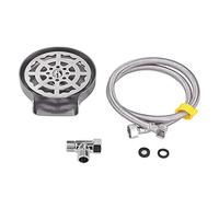 Glass Rinser for Sink | Automatic Cup Washer for Beer Milk Tea | Stainless Steel Base with Extended Lip | Easy Install for Home Bar Kitchen