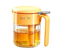 Glass Seasoning Container 400ml With Spoon for Salt Sugar Storage Kit