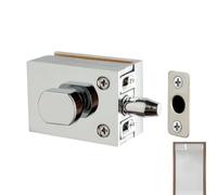 Glass Shower Door Lock Self Adddhesive Zinc Alloy No Drill Anti-Theft