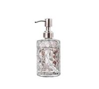 Glass Soap Dispenser, 330ml Liquid Hand Soap Dispenser, Rustproof Pump for Kitchen & Bathroom, Great for Lotions, Essential Oil, Liquid Soaps,B