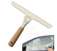 Glass Squeegee, Handheld Cleaning Wiper Tool, 9.44x1.18x7.48in All Purpose Cleaner for Bathroom, Silicone Streak Free Sweep System, Shower Mirror Maintenance Accessory