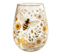 Glass Tea Cup - Floral Pattern Coffee Mug, 3.19x4.53 Inches Vintage Tea Glasses with Flower Handle, Aesthetic Coffee Cup, Clear Beverage Glassware, Borosilicate Drinkware for Home Cafe