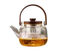 Glass Teapot, Glass Teapot with Removable Infuser, 1L Tea Pot