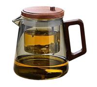 Glass Teapot With Infuser - Borosilicate Glass Teapot With Infuser, Pot | Loose Leaf Brewer | Safe | For Tea Fruit Kitchen Home Office Afternoon Party Decor Accessories Gift S