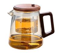 Glass Teapot With Infuser - Borosilicate Glass Teapot With Infuser, Pot | Loose Leaf Brewer | Safe | For Tea Fruit Kitchen Home Office Afternoon Party Decor Accessories Gift S