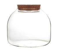Glass Terrarium for Plants, 1600ml Plant Terrarium with Cork Lid, Large Opening Jar for Mini Succulents Landscape Building, Floral Displays, Craft Collections and Etc.