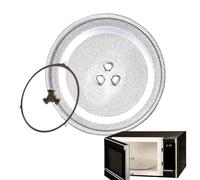 Glass Turntable, Sturdy Glass Material, 245mm, Microwave Plate, Replacement Microwave Dish, Easy To Clean, For Microwaves Repairs, Everyday Meal Prep