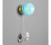 Glass Wall Light Resin Astronaut Wall Sconce Creative Children'S Room Wall Lamps Cartoon Decor Wall Mounted Lamp for Master Bedroom Bedside Study Room Living Room Office Homestay(Light Color)/D