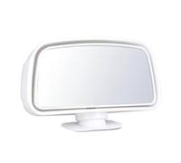Glass Wing Mirror Espejo Retrovisor Cristal HD Para Coche Ayuda Para Estacionamiento Con Rotación Ajustable Auxiliar Punto Ciego Para Angular 360 grados(Blanco)