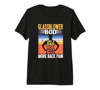 Glassblower, Cuerpo como un Cuerpo de papá, Artista de Vidrio, vidriero Camiseta Premium