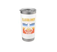 Glassblower, cuerpo como un cuerpo de papá, artista de vidrio, vidriero Vaso térmico de acero inoxidable de doble pared