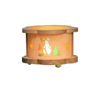 Glasser 4380 Richard Glaesser - Lαmpara de tι (muρeco de nieve, 2,25 pulgadas de alto x 3,25 pulgadas), color marrσn