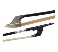GLASSER Arco de contrabajo, Fibra de vidrio, Made in USA, G503SH-18, Modelo alemán, Cinta de niquel-plata, para 1/8 Contrabajo