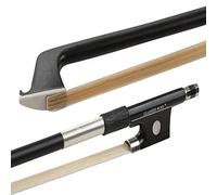 GLASSER Arco de violín, Carbono Grafito, Made in USA, 2000X-34, Cinta de niquel-plata, para 3/4 Violín