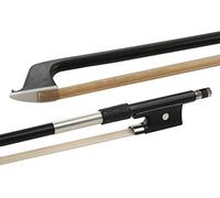 GLASSER Arco de violín,Fibra de vidrio, Made in USA, 203SH-14, Cinta de niquel-plata, para 1/4 Violín