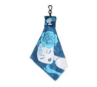 Glasses cleaningCloth - Microfiber Reusable Wipes, Keychain Holder Eyewear cleaningCloth, Smooth Polishing Fabric, Streak-Free Multi- cleaningPad | Easy cleaningSolution For Windshields