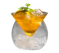 Glasses for Cocktails, Reutilizable Clear Glass Cups, Clear Drinking Glasses, Unique Wine Glasses, Fancy Drinking Glasses for Cocktails, Wine, Beverages, Usage for Entertaining and Special Ocasión: