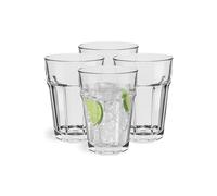 Glasset Juego de 4 vasos de cóctel de 425 ml, vasos de café helado, vasos de café con latte macchiato, vasos de agua Caipirinha, aptos para lavavajillas, colección Alva