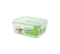 Glasslock Air - Recipiente Hermético Rectangular De 1.1l En Vidrio Templado Con Válvula