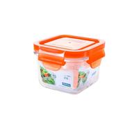 Glasslock Classic - Recipiente Hermético Cuadrado De 0.2l En Vidrio Templado. Naranja