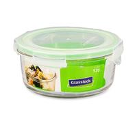 Glasslock Classic - Recipiente Hermético Redondo De 0.9l En Vidrio Templado