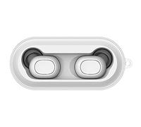 GLASSNOBLE Protective Sleeve,Compatible with QCY T1C Protective Cover Wireless Bluetooth-Compatible Headset Cover TPU Transparent Soft Shell Transparent