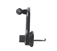 GLASSNOBLE Soporte adaptador, soporte de coche para teléfono de ventilación de aire clip de montaje móvil soporte de celda de 17 mm cabeza de bola de coche soporte de tira base
