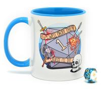 Glassstaff regalo taza & dados d20 guess i'll die