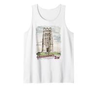 Glastonbury Tor - Monumento Vintage y Arquitectura Sagrada Camiseta sin Mangas