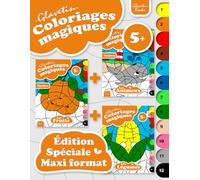 Glavetin - Coloriages magiques - Édition Spéciale Maxi format: Livre de coloriage par numéros pour enfants à partir de 5 ans