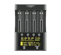 Glaxcidy LiitoKala Lii-600 Cargador de Batería con Pantalla Táctil LCD, Salida móvil USB de 5 V, para Baterías de Ion de Litio 14550 18490 18650 26650 AA AAA SC Ni-MH Ion de Litio, 12V 5A, 4 Bahías