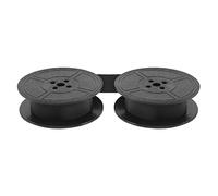 Glayent 1 paquete de cinta de color para máquina de escribir doble bobina, doble bobina, tinta, parte de tinta para la mayoría de máquinas de escribir (negro)