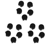 Glayent 15 Piezas Hardware del Clarinete Protector del Cojín del Reposapiés del Pulgar Protector del Pulgar del Clarinete de Goma Suave, Negro
