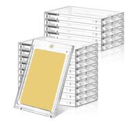 Glayent 15 unidades 100 Pt magnéticos titulares de tarjetas coleccionables para tarjetas magnéticas para tarjetas gruesas de béisbol, fútbol y hockey