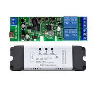 Glayent 2 canales Tuya Zigbee Smart Wifi Actuador lineal eléctrico controlador de motor DC/AC 7-32 V Smart Switch