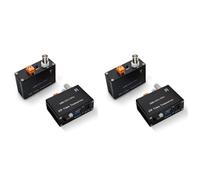 Glayent 2X Balun de Vídeo Activo de 1 Canal para Cámara CCTV, Transmisor de Par BNC de Alcance para AHD TVI CVI 5/10MP