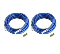 Glayent 2X Manguera de Pulverización de Pintura Sin Aire de 1/4 Pulgadas Pulverizador de Pintura Universal de Alta Presión Tubo de Fibra Flexible 3300 PSI (25 Pies, Azul)