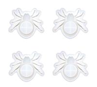 Glayent 4 piezas candelabro araña resina silicona molde Halloween araña vela soporte hormigón cemento Gypse molde